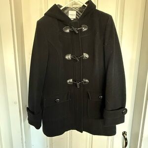 Croft & Barrow black Toggle Coat